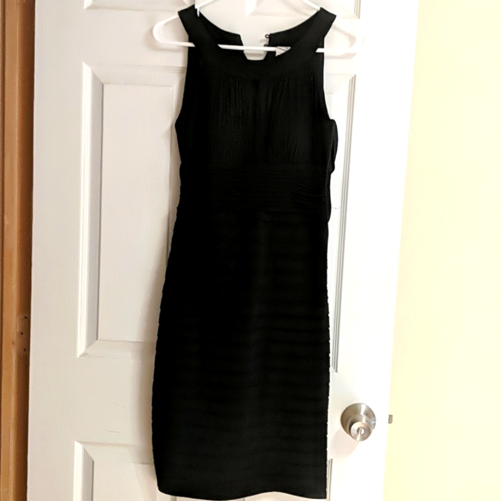 Sangria Black Wrap Dress